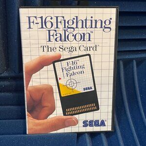 RARE Sega Master Sys. F-16 Fighting Falcon card, complete in box, not tested